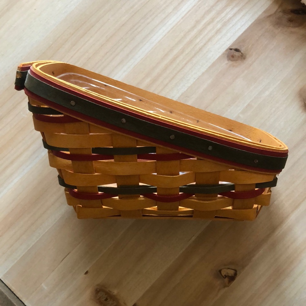 Longaberger Santa's Helper Smallest Sleigh Basket with Liner